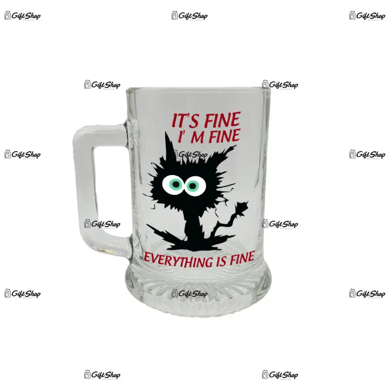 It s fine,  i m fine, halba cu mesaj